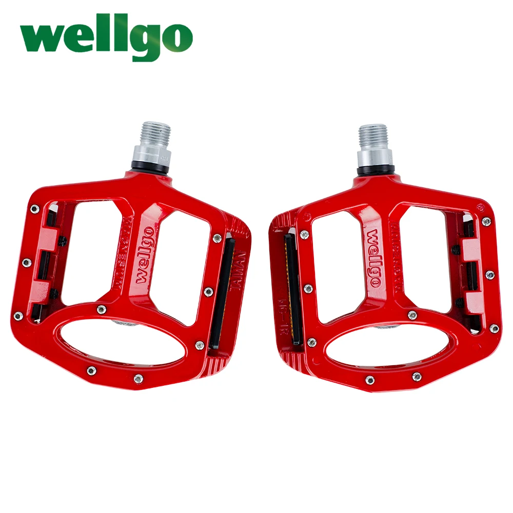 Wellgo MG-1 Cr-Mo Spindle Magnesium Alloy Body DU Sealed Bearings Bicycle Pedal for MTB Bicycle BMX Road Bike Cycling Parts