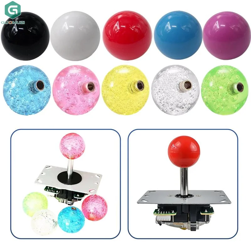 

35mm M6 Arcade Game Joystick Top Ball Round Joystick Head DIY Replacement Accesary Coin Game Vending Machine Parts