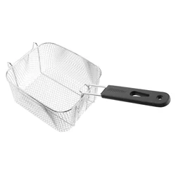 Stainless Steel Deep Fry Basket with Removable Handle Durable Wire Mesh Strainer for Frying Cooking and Food Presentation