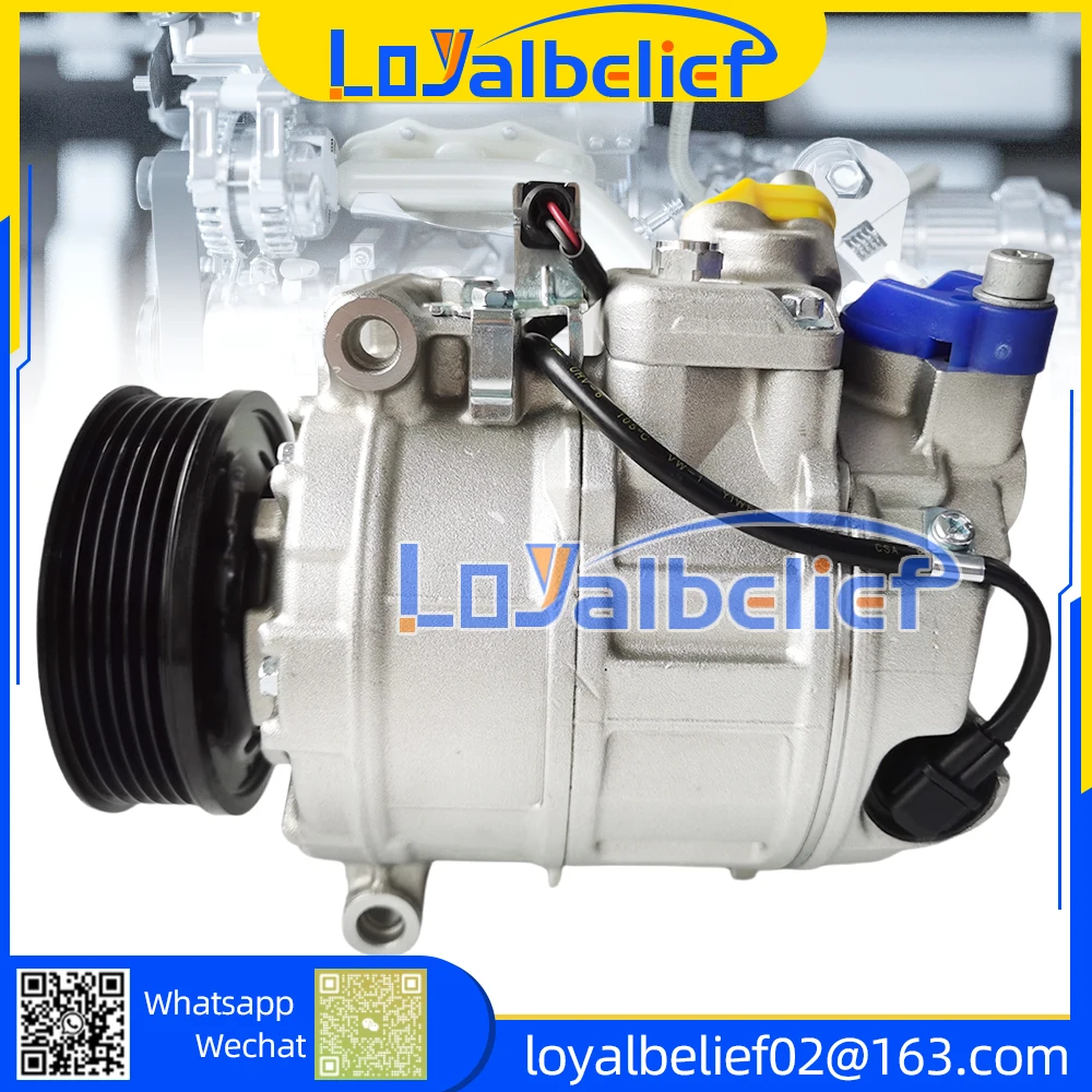 7SEU17C AC Compressor For Volkswagen Transporter T5 Multivan Amarok 7E0820803 7E0820803F 7E0820803H 7E0260803G 447150-2601