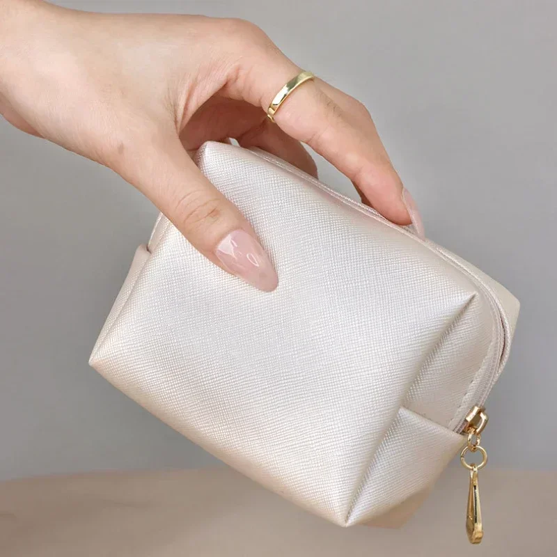 Mini borsa per il trucco Organizer per borse per cosmetici borsa per il trucco dell\'unità di elaborazione della moda delle donne custodia per