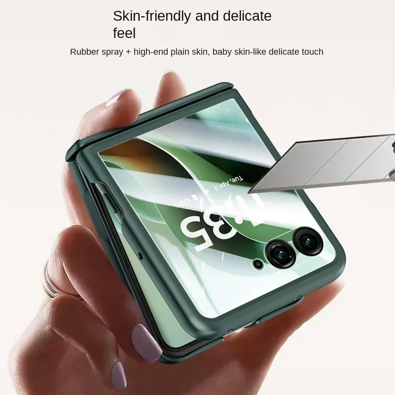 

Защитный чехол из закаленного стекла с пружинными шарнирами из искусственной кожи для Motorola Razr 60 Ultra Moto Razr60 50, чехол «все включено»