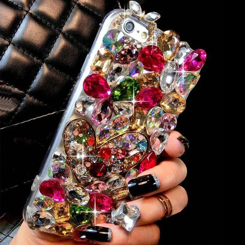 Rhinestone Case for Samsung Galaxy S25 S24 S23 S22 S21 S20 Ultra Plus FE S10 S9 Case Diamond Phone Cover Sunjolly