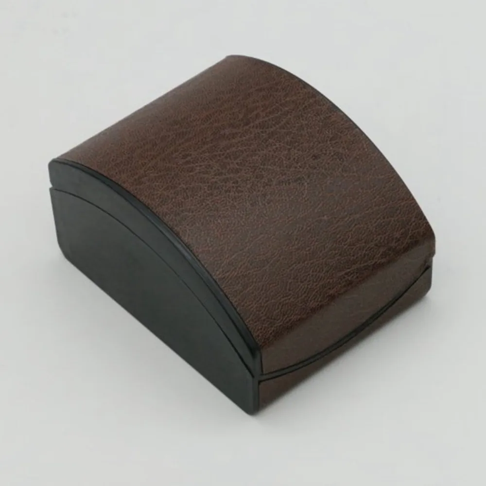 Leather Watch Display Box Single Watch Portable Design Watch Storage Organizer Dust-proof Vintage Leather Watch Case Travel Use