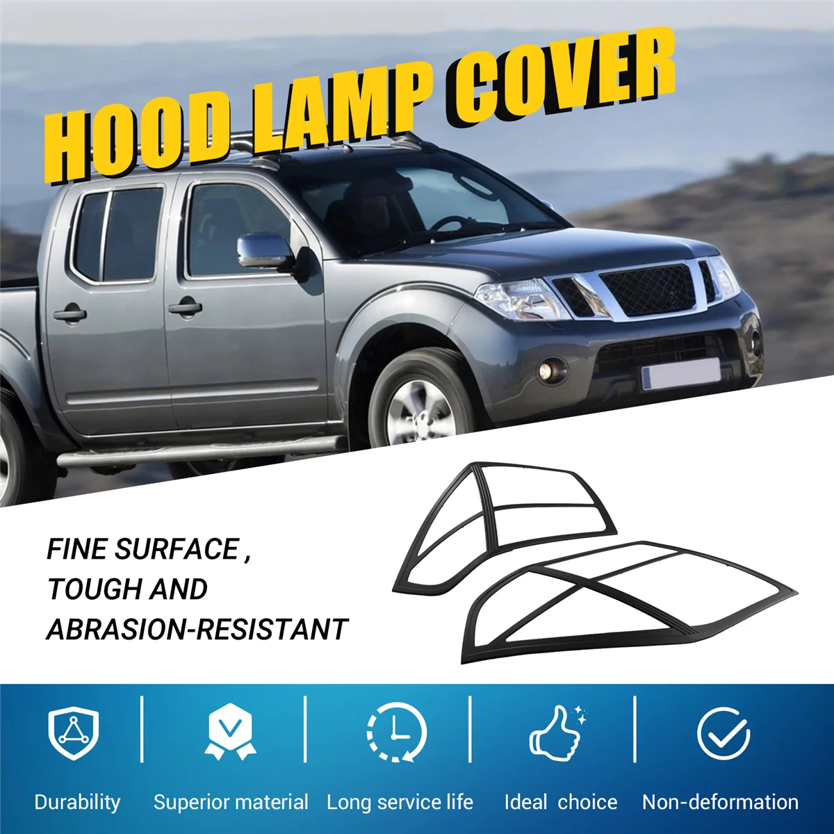 Car Head Light Lamp Hood Parts Headlight Cover for Nissan Frontier Navara D40 2006-2013 Car Accessories