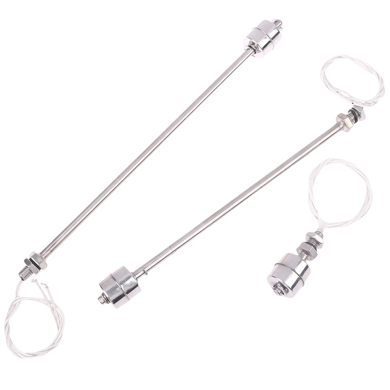30Styles 45-400mm Stainless Steel Float Switch Tank Liquid Water Level Sensor Double Ball Switch Tank Pool Flow Sensors Float