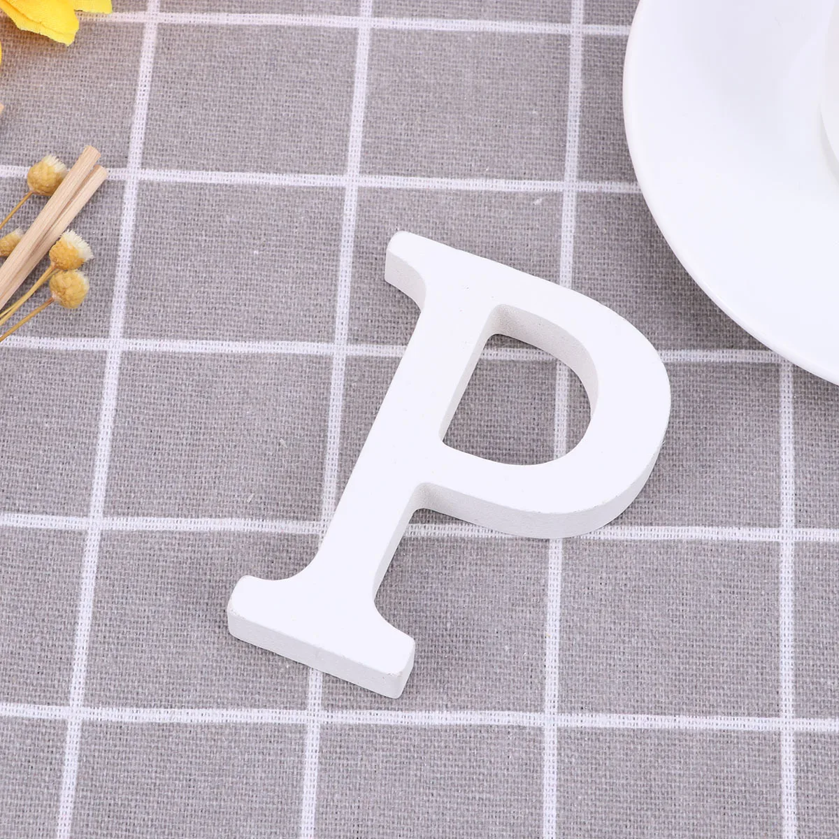

Wood Letter P 8Cm Natural Alphabet Decor For Home Party Wedding Festival Educational Diy Wooden Standable Letter P Decor