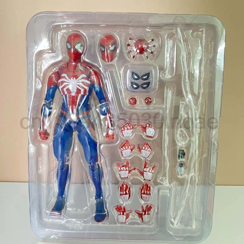 PS4 Spiderman Figurka Avengers Spider Man Figurka akcji Upgrade Suit PS4 Game Edition Doll Model Toys Wspólny ruchomy prezent dla dzieci