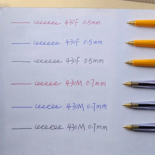 Imagen 2 del producto Bolígrafos STAEDTLER alemanes, 6/10 Uds., 430F/M, 0,5mm, gran capacidad, 0,7mm, bolígrafo de aceite de carbono, papelería para escuela y oficina