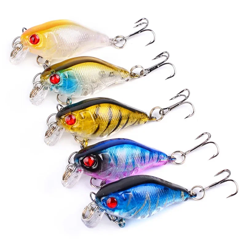 1 adet Crankbait balıkçılık cazibesi japonya krank Wobblers 45mm 4g yapay plastik sert yem gerçekçi Swimbaits Pesca balıkçılık mücadele