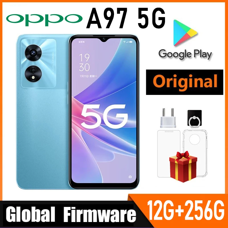 هاتف OPPO A97 الذكي البرامج الثابتة العالمية 6.58 بوصة 48 ميجابكسل الكاميرا الرئيسية وحدة المعالجة المركزية البعد 810 بطارية 5000 مللي أمبير في الساعة