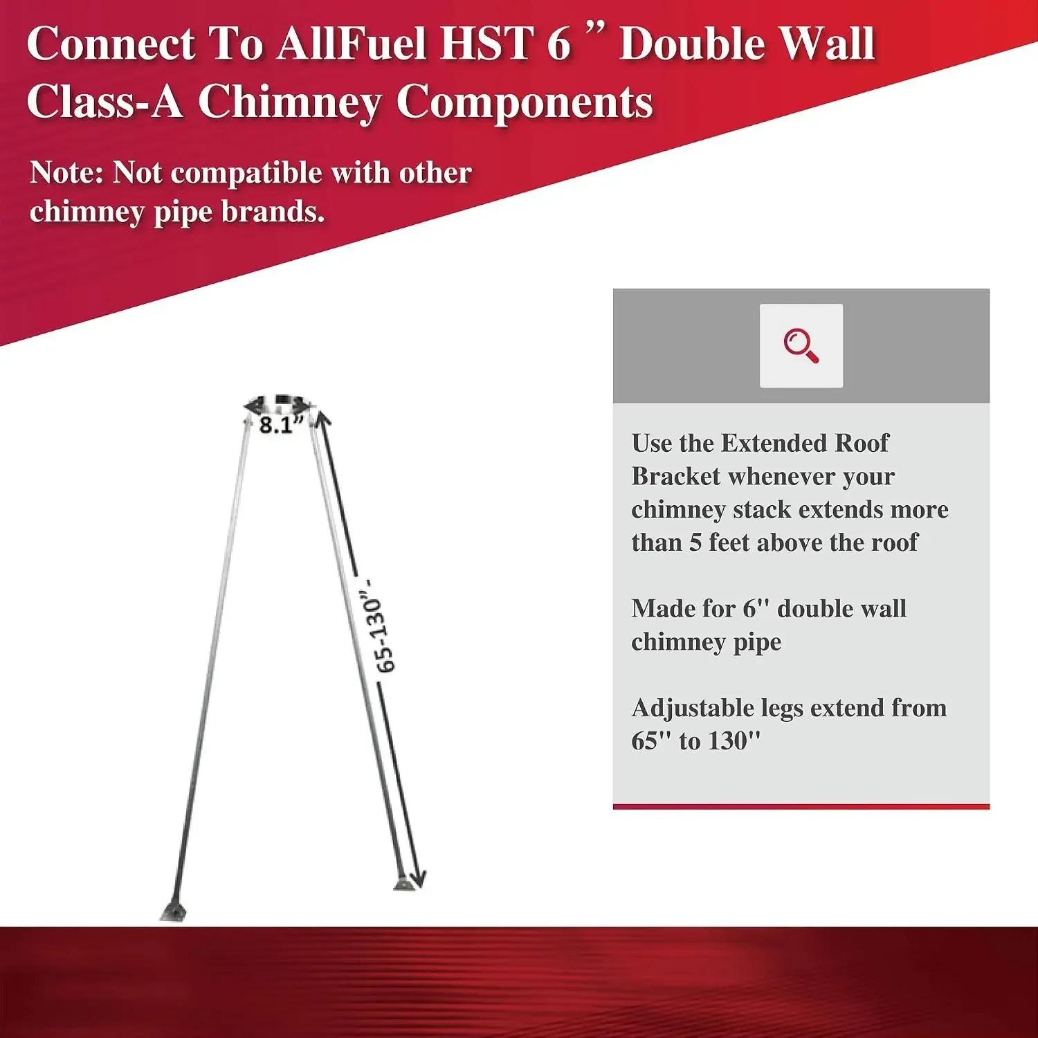 Extended Roof Brace Kit for 6