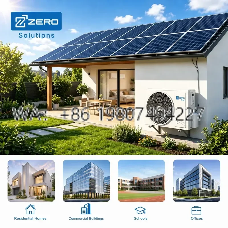 for ZERO WiFi Smart Solar Hybrid DC Inverter Split AC 9000-24000 BTU R32 MPPT Wall-Mounted Energy-Saving Class A+++ Hotel