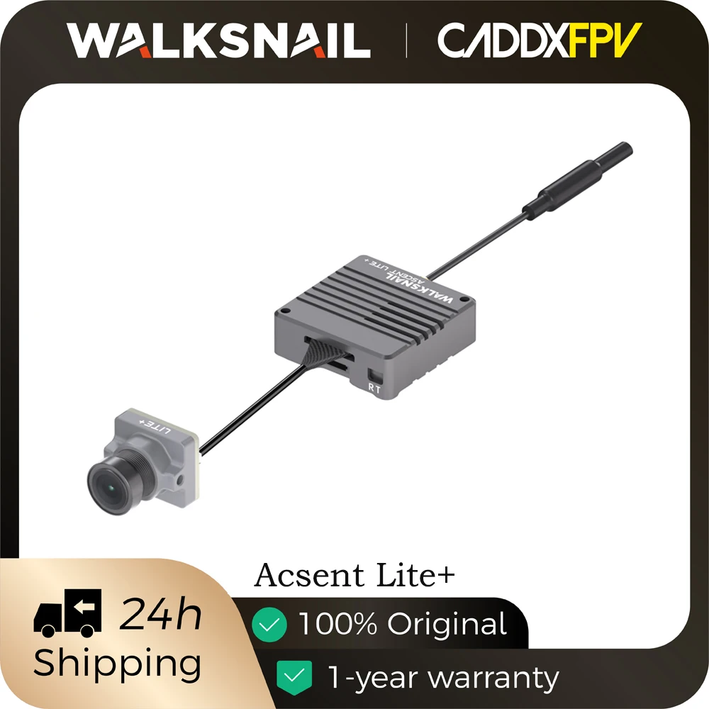 CADDXFPV Ascent Lite+ VTX 500mW 1080P/100FPS HD Digital Video FPV Transmitter With Real-Time Audio & 8KM Range