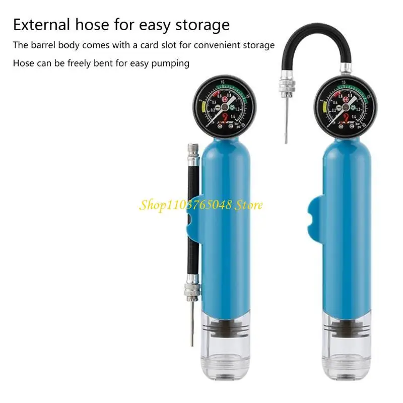 R53E 20PSI Manual Tire Portable Balls Inflator Sports Balls ใช้งานง่าย