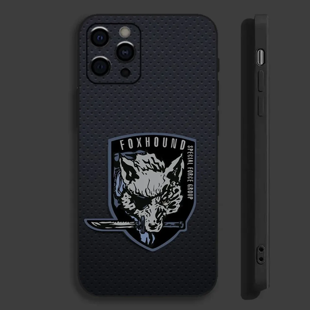 M-Metal Gear S-Solid Game Phone Case For Apple iPhone 15,14,13,12,11,Pro,X,XS,Max,XR,Plus,Mini Soft Black Cover