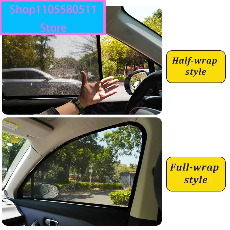 For Tesla Model Y L 2026 Magnetic Car Sunshade Window Curtain Mesh Sunlight UV Protection Privacy Interior Accessories