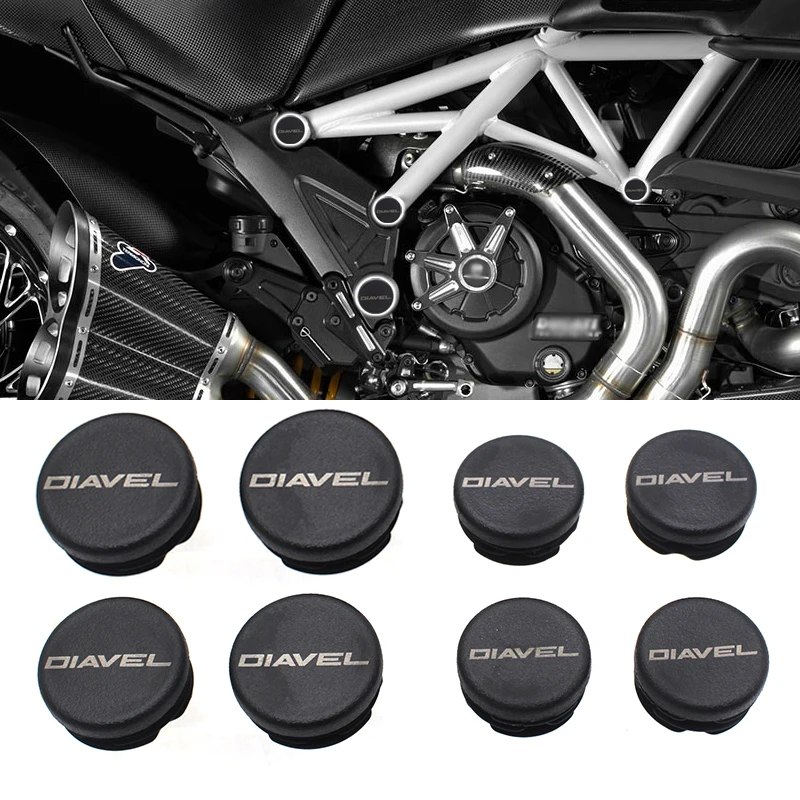 Diavel1200 Motorcycle Frame End Caps For Ducati Diavel 1200 Accessories Frame Hole Cover Caps Plug Decorative 2011- 2018