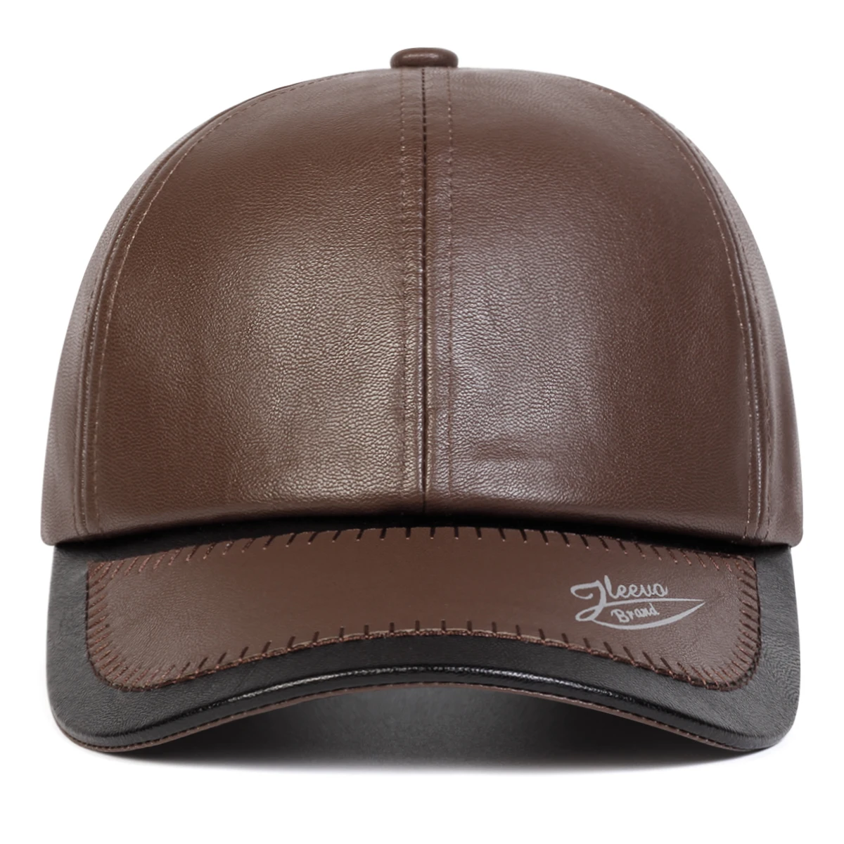 Unisex-Hut mit Schirmmütze und Lederdruck, Baseballkappen für Frühling und Herbst, verstellbare Freizeithüte für den Außenbereich, Sonnenschutzhut – Detail 10