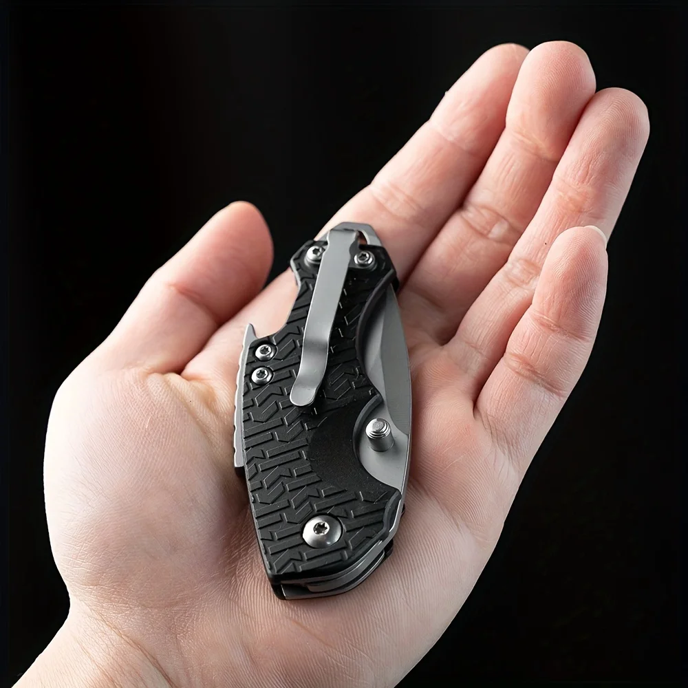 EDC folding knife, small portable fruit knife, used for fishing, camping and field survival