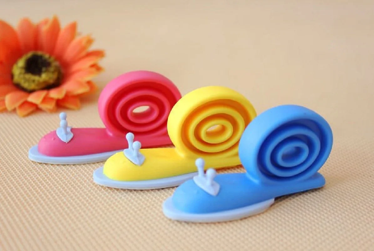 3pcs Baby Safety Cabinet Door Snail Shape Stopper Wedge Holder Door Stops Kids Safety Guard Finger Protector Home Improvement