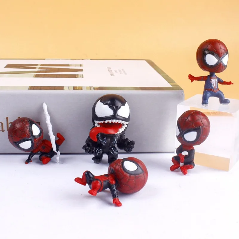 Marvel os vingadores veneno homem-aranha figura personalizada filme modelo periférico ornamento de mesa decoração brinquedo das crianças presente