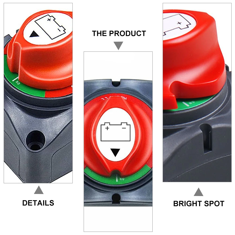 

Disconnect Switch 12V-48V Rv Isolator Cut Off Power /Off Indicator Green Red Abs Housing Car Boat