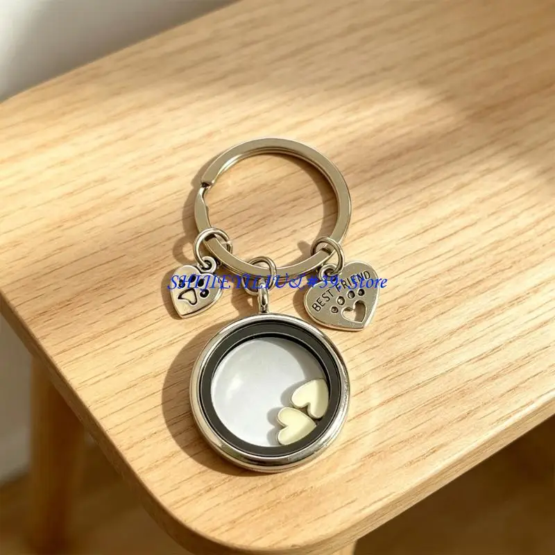 E21F Sentimental Zinc Alloy Animal Hair Memorial Necklace Tradition Pet Hair Pendant Perfect Gift For Grieving Pet Lovers