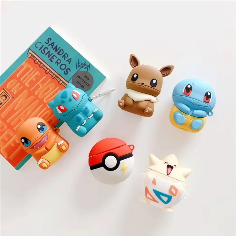 

Pocket Monsters Cute Wireless Earphone Case for Pokemon Silicone Headphones for Airpods1 2 Pokemon Accessorie Protective Cover