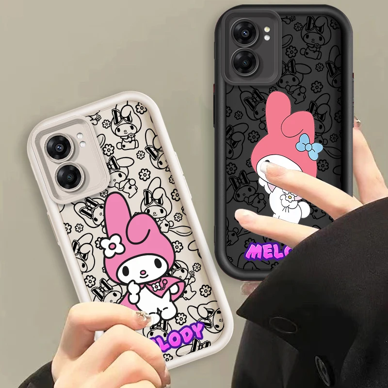 My Melody Art Cute Eye Ladder For OPPO Find X5 X3 A58 A57 A55 A53 A54 A92 A74 A78 A98 A16 A94 A76 A72 5G TPU Phone Case