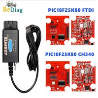 Hot Selling ELM327 USB V1.5 FTDI/CH340 PIC18F25K80 with switch OBD2 Car Auto Diagnostic Tool HS CAN /MS CAN for Ford forscan