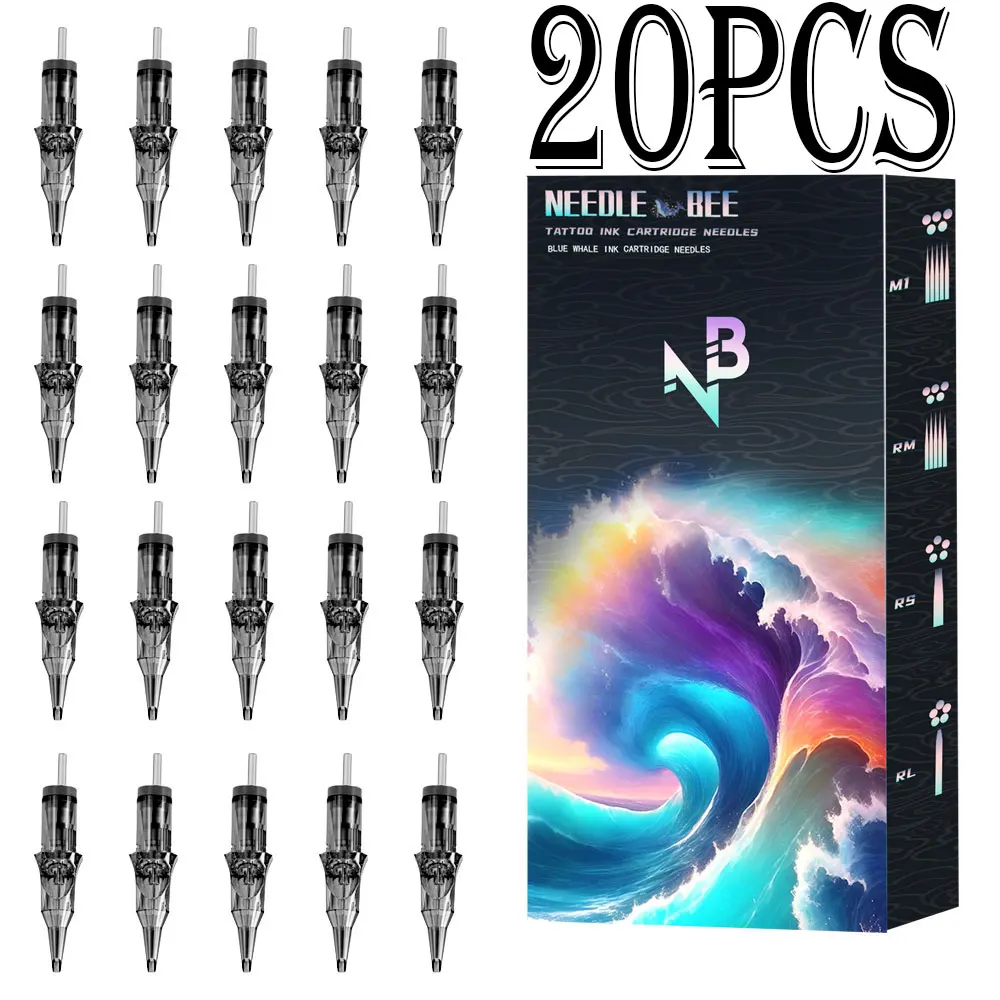 

Goldplume, 20 упаковок игл для татуировки Rl/Rs/Rm/M1, одноразовые иглы для татуировки для перманентного макияжа, аксессуары