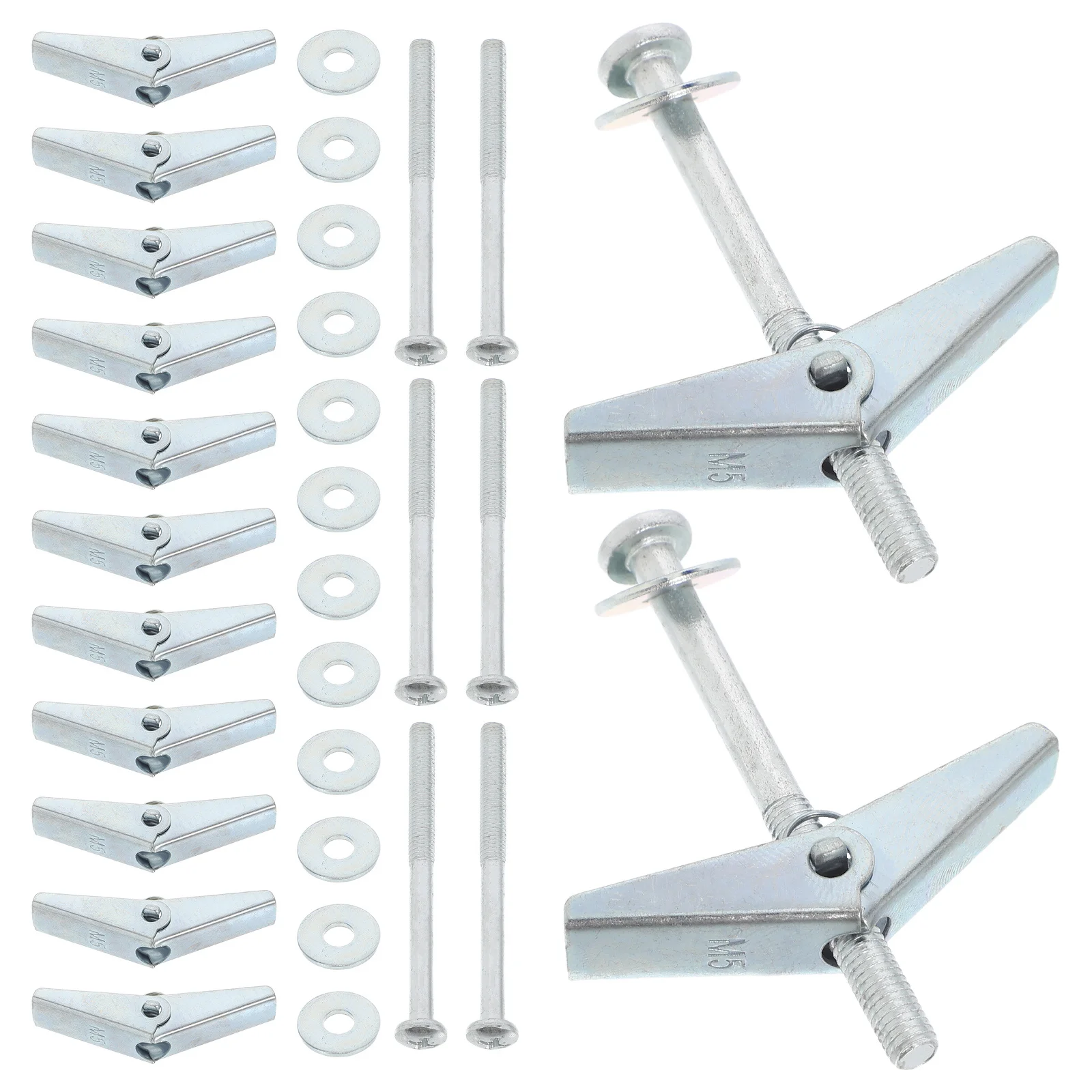 

30Pcs Expansion Screws for Hollow Walls Petal Design Umbrella Shaped Plugs Drywall Anchors M5 Expansion Screws