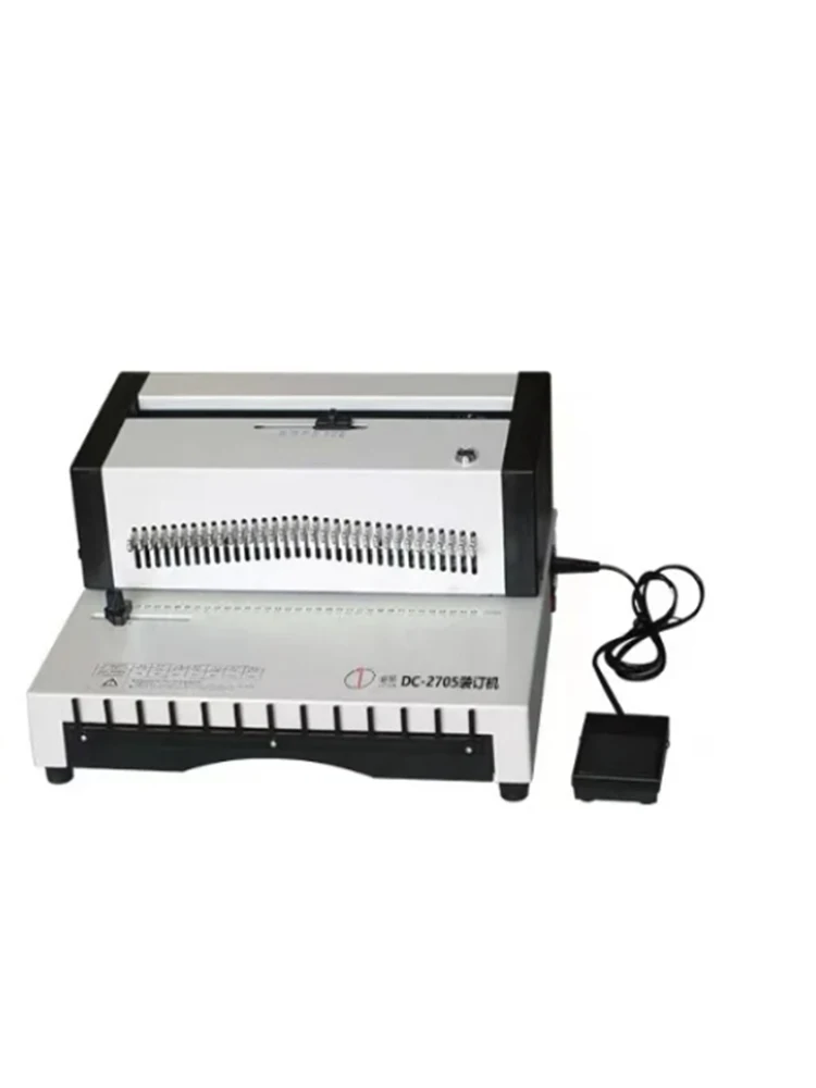 DC-2705 A4 format 34 holes electric iron ring punching and binding punching Electric Binding Machine