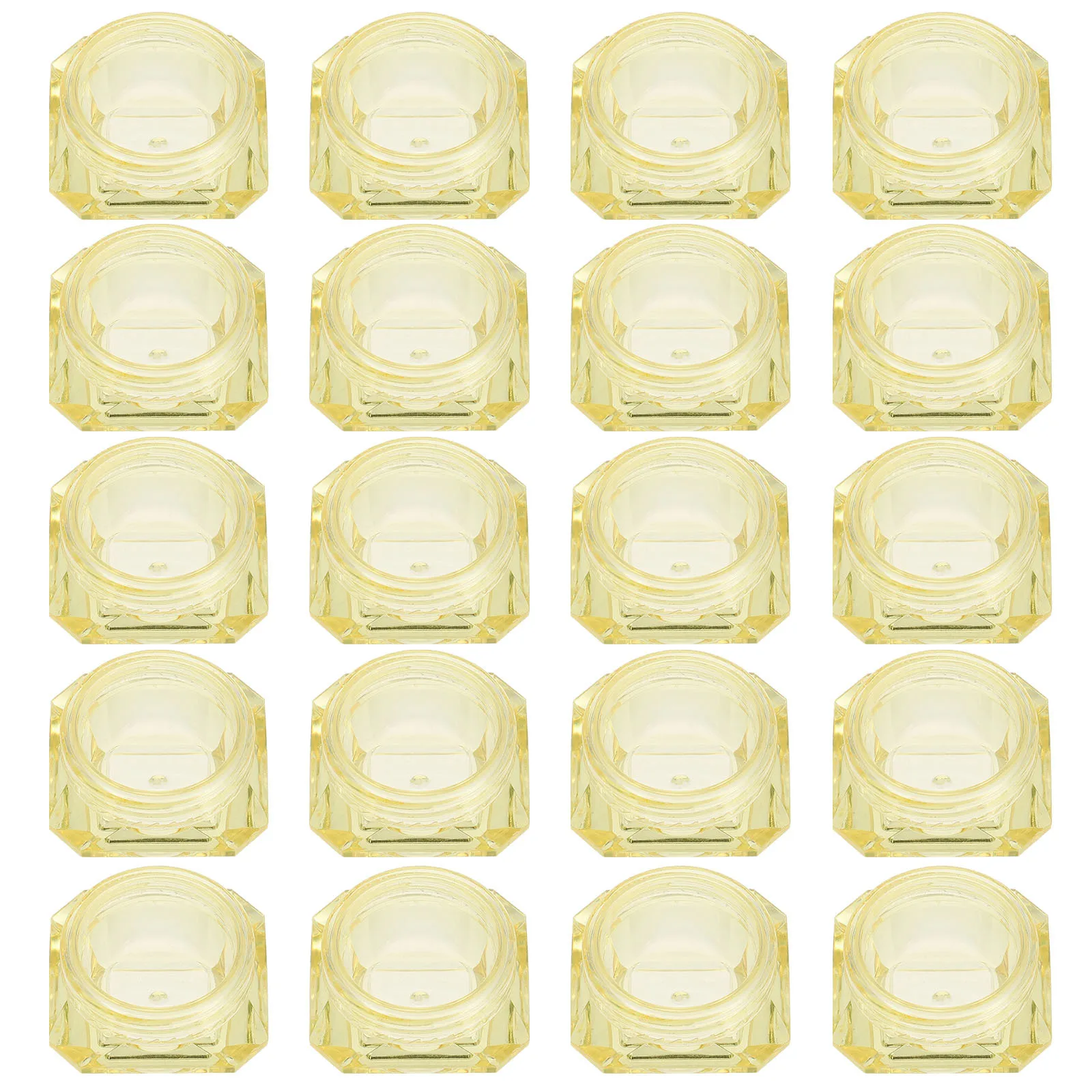 

100Pcs Reusable Face Cream Boxes Empty Containers Travel Storage Bottles for Lotion Balm Ointment Sample