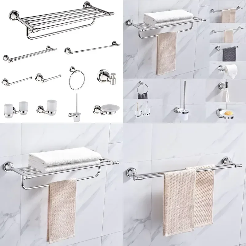 for Towel Rack and Storage Rack Set with Tissue Holder Hardware  Hotel Bathroom