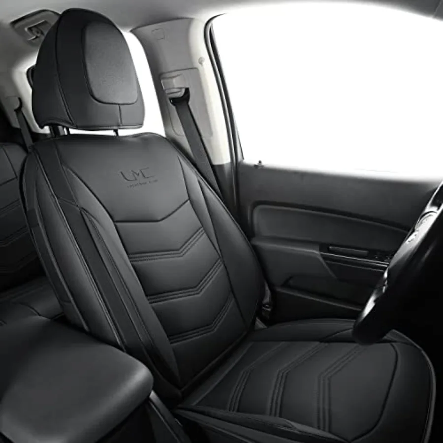 

Комплект чехлов для сидений K9 Colorado Custom Full Set для пикапов, подходят для Chevrolet Colorado Z71 LT ZR2 Work Truck 2023, 2024, 2025 годов, водонепроницаемые, из искусственной кожи