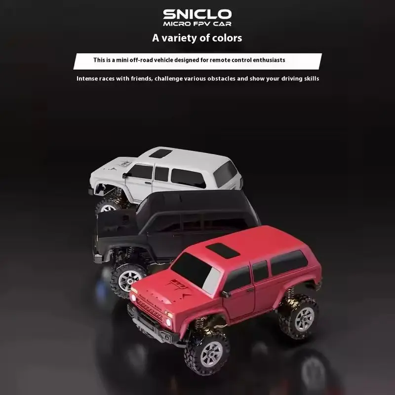 Nuovo Sniclo 1:43 Mini Simulazione Arrampicata Fpv Auto telecomandata Rc 4wd Giocattolo da tavolo Fuoristrada Giocattolo di compleanno per bambini Regalo