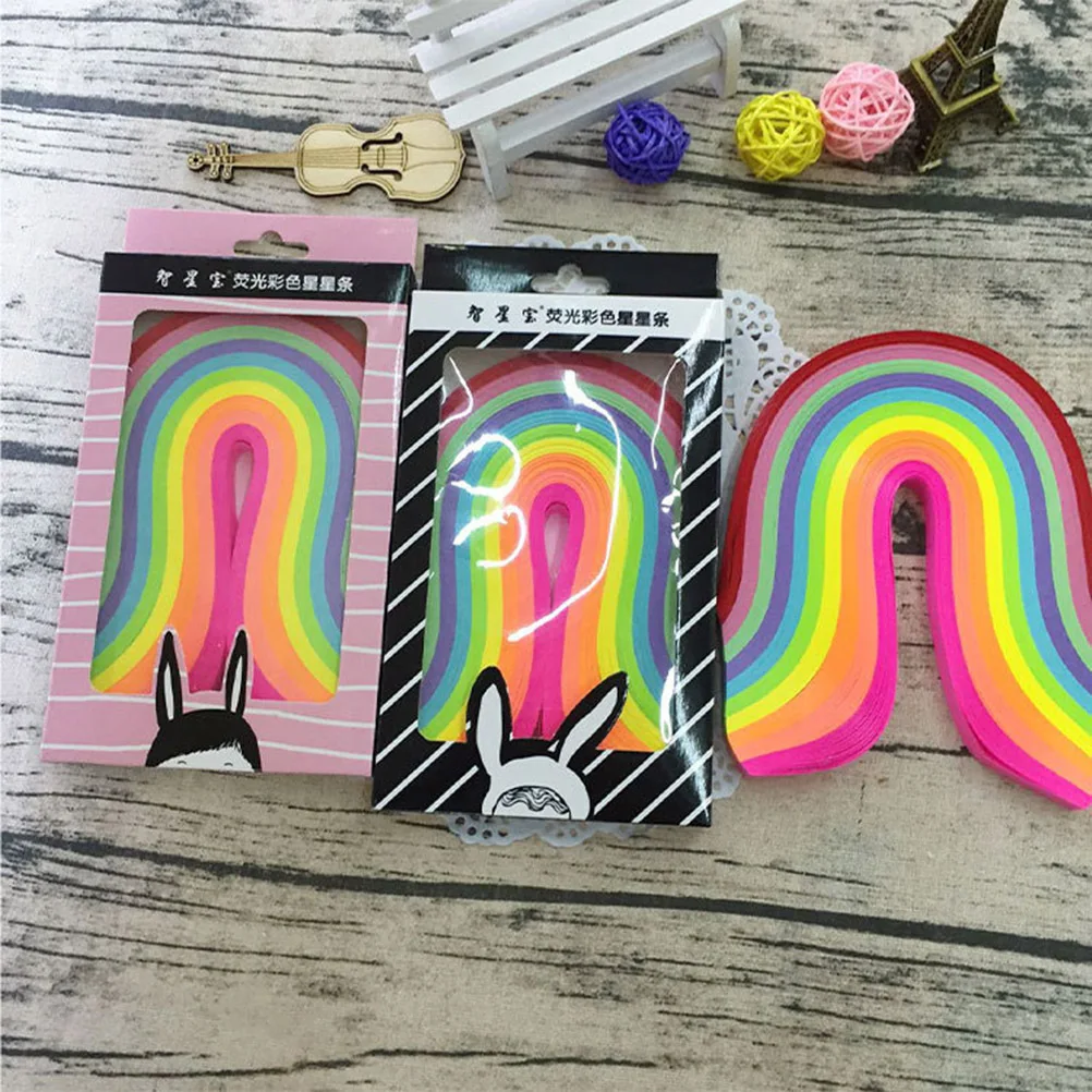 500 قطعة شرائط نجمة اوريغامي محاصر مزدوجة الجوانب ملونة لتقوم بها بنفسك الحرفية لتزيين الأسرة مهرجان شرائط ورق اوريغامي