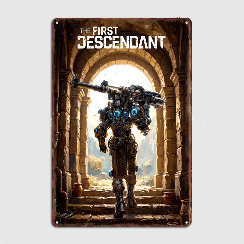The First Descendant Game Poster Metal Sign Posters Bar Bedroom Custom Wall Decorations Room Decoration Interior Home Decor
