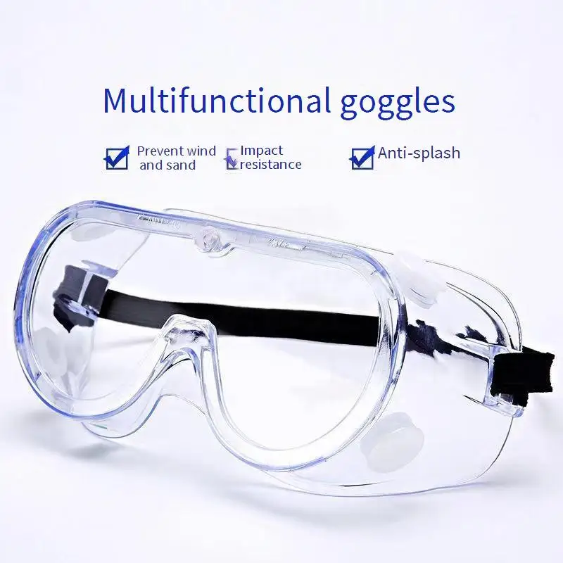 Manufacturer Direct Supply  Work Glasses Enclosed Anti-fog Goggles Anti-splash Anti-dust and Multifunctional Protective Glasses