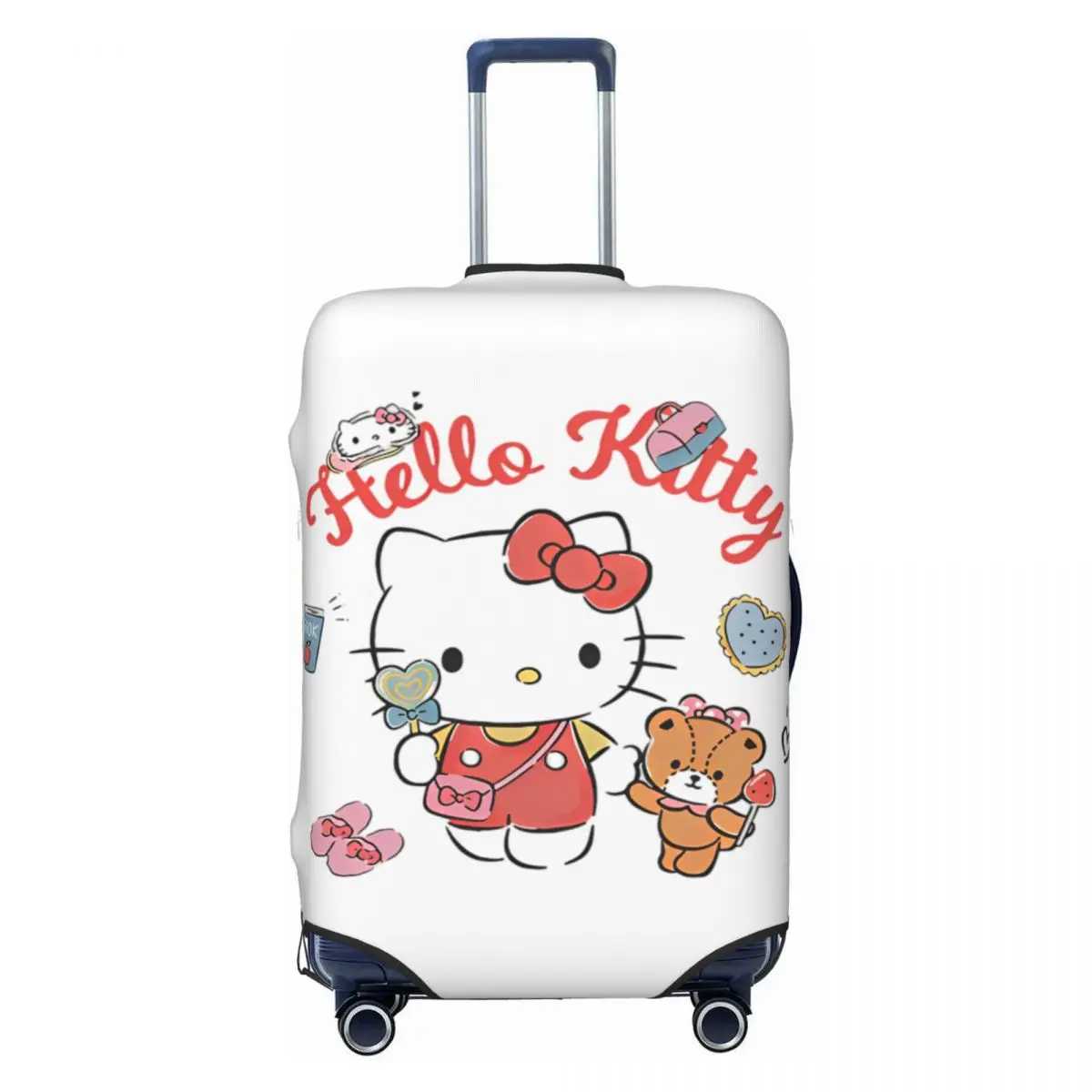 

Hello Kitty Suitcase Cover Travel Vacation Practical Luggage Supplies Protector