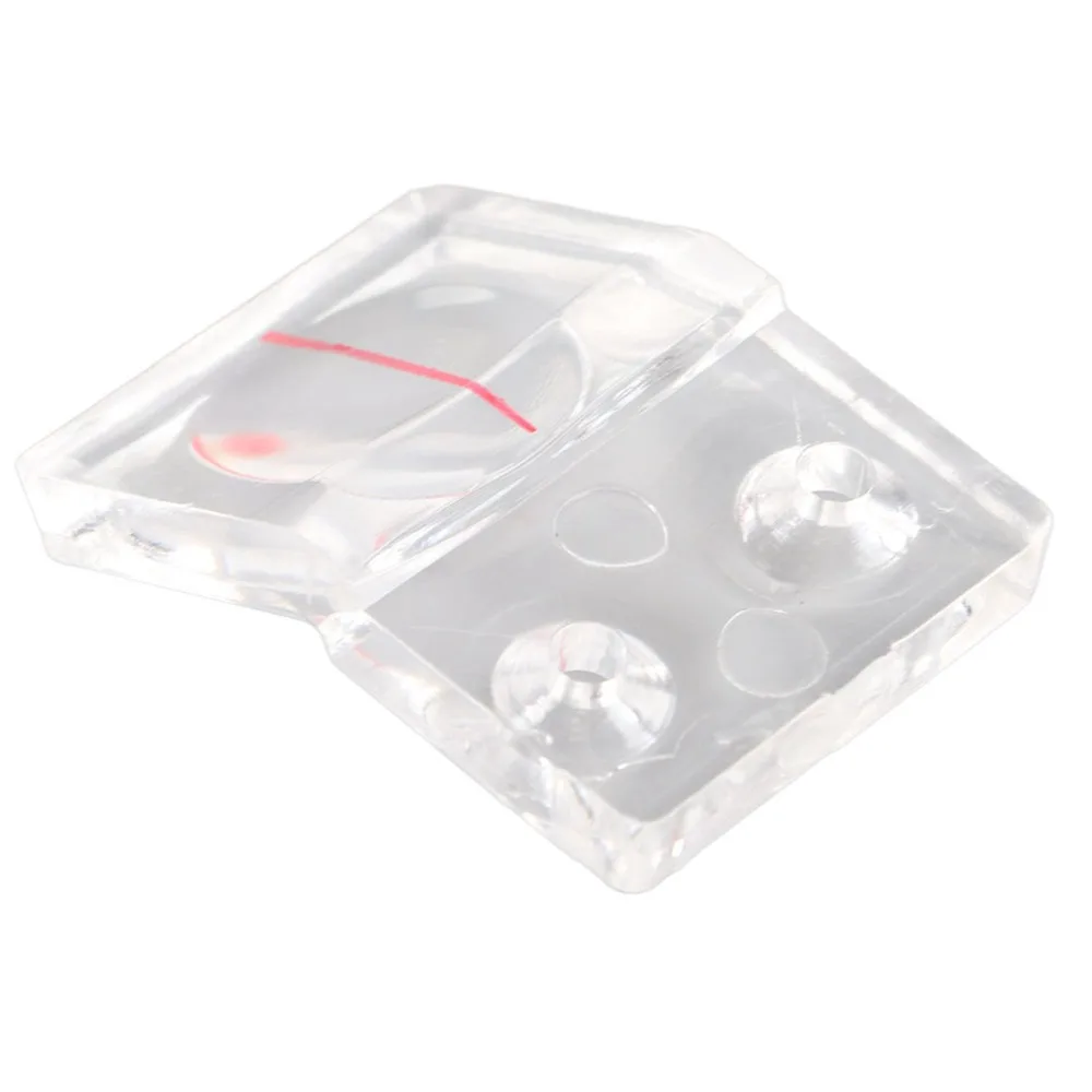 4pcs Plastic Baffle Table Saw Magnifier Dual Reading Magnifier Push Stick Design Magnifying Glass Baffle