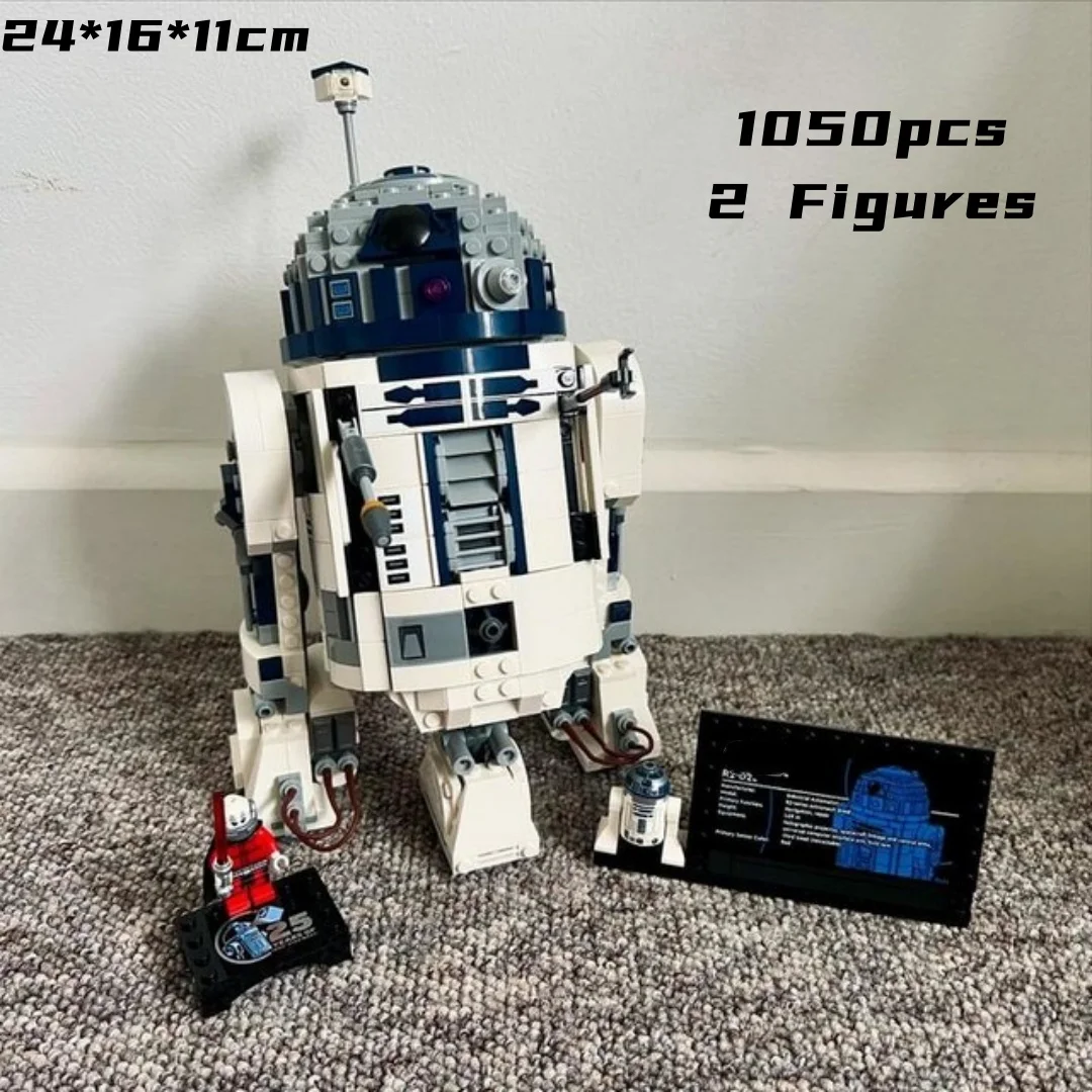 

1050pcs Desktop Ornament Robot Building Block Model Home Decoration Diy Space Bricks Toy Compatible 75379 Boys Birthday Gifts