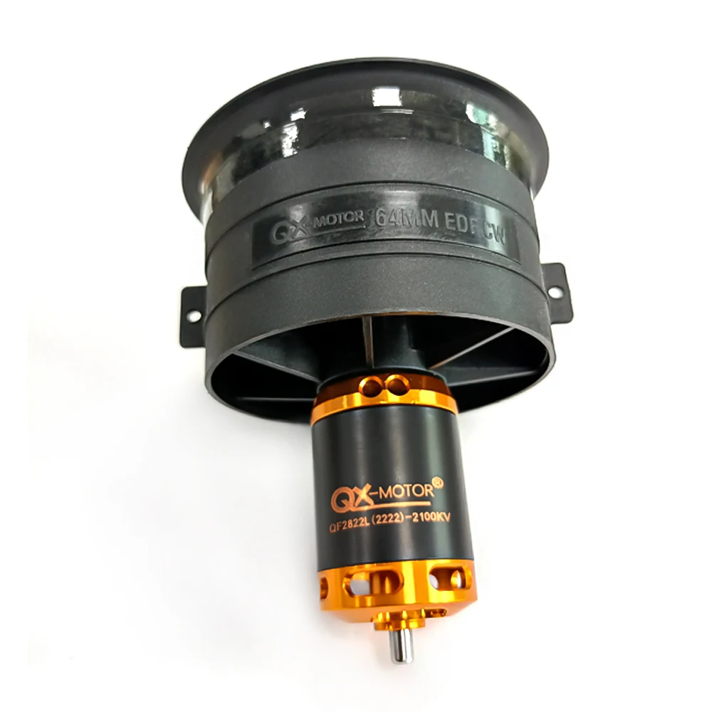 QX-MOTOR 64 มม.EDF 12 ใบมีดพัดลม CW CCW พร้อม QF2822 2222 มอเตอร์ไร้แปรงสําหรับเฮลิคอปเตอร์ RC Quadcopter Multiaxis Drone อะไหล่