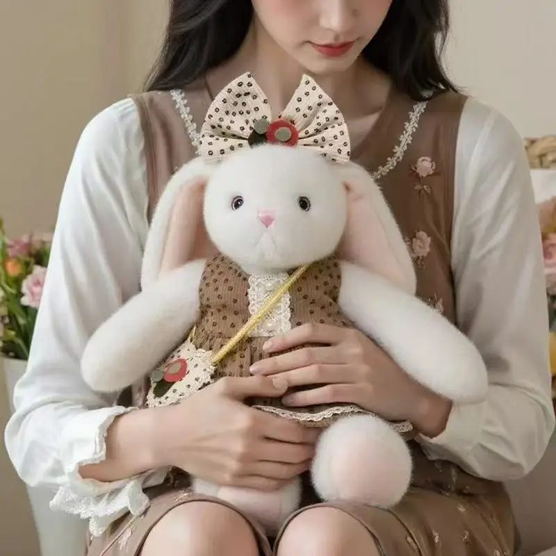 

Bonnie Rabbit Doll's Clothes Princess Dress With Crossbody Bag And Bow Suitable For Rabbits Ranging Doll Clothes