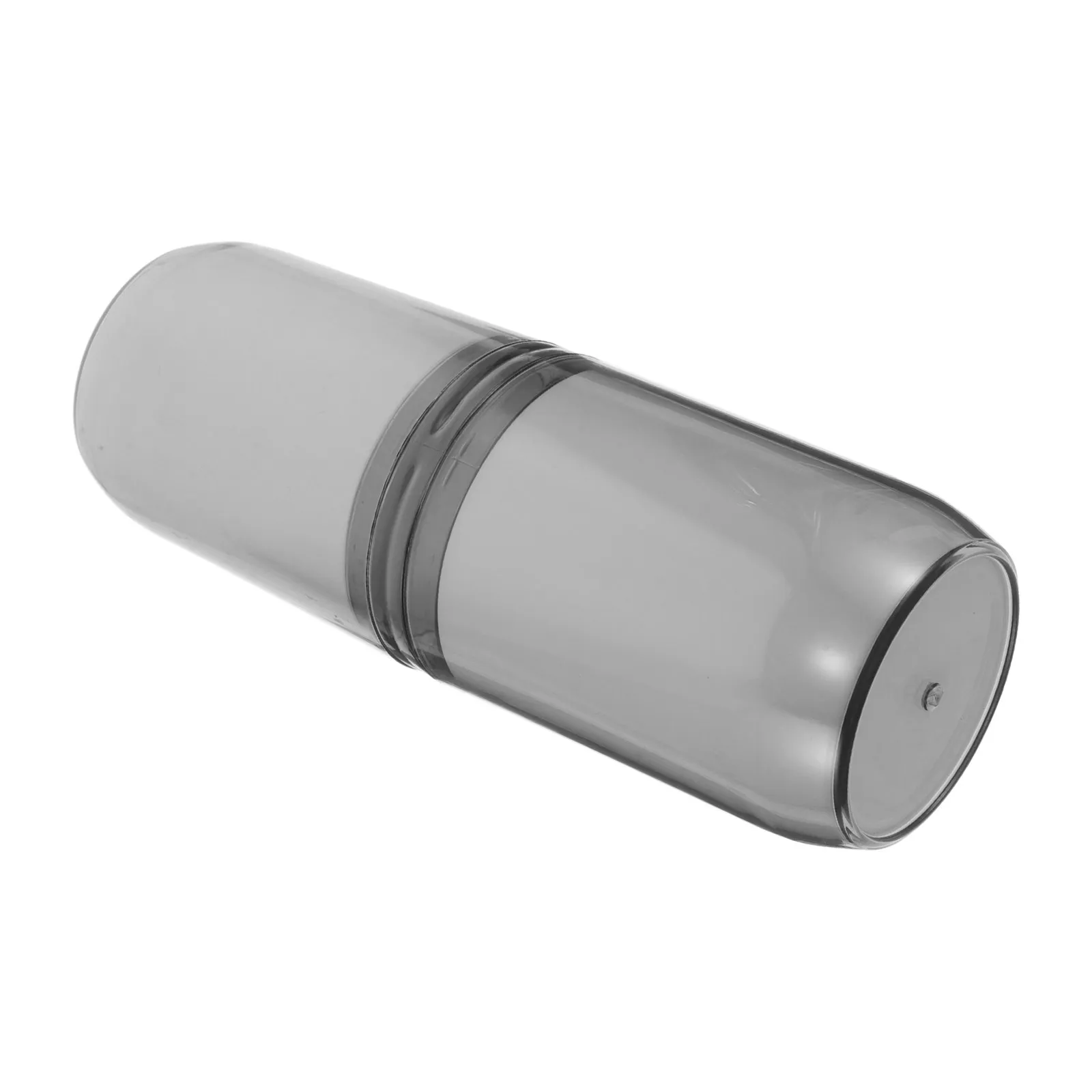 Travel Toothbrush Cup Case Grey Waterproof Dustproof Toothpaste Toothbrush Holder Office Gym Hotel Portable Travel Oral Care