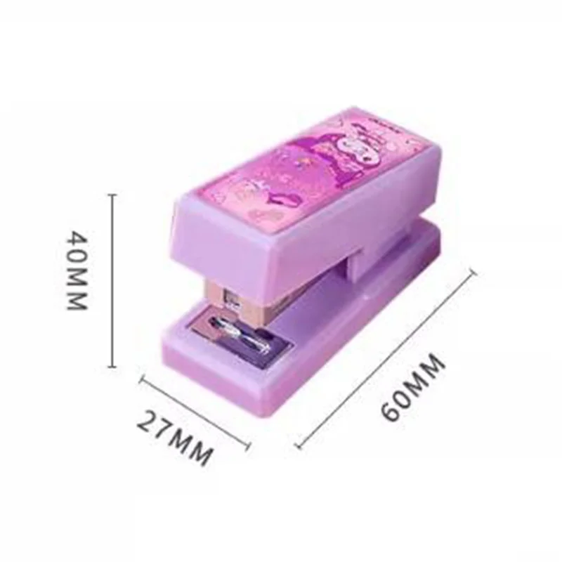 8 pcs/lot Sanrio Kuromi Melody Cinnamoroll Cat Stapler Set Stapling Machine Office School binding Supplies Cute Staplers