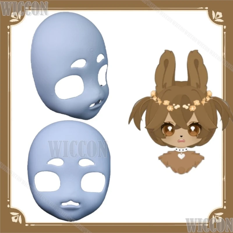 

Sad Animal Head Skull Mask furry Cosplay Partial Fursuit Fantasy Beast RolePlay Unisex Convention Party Gothic Carnival Outfit