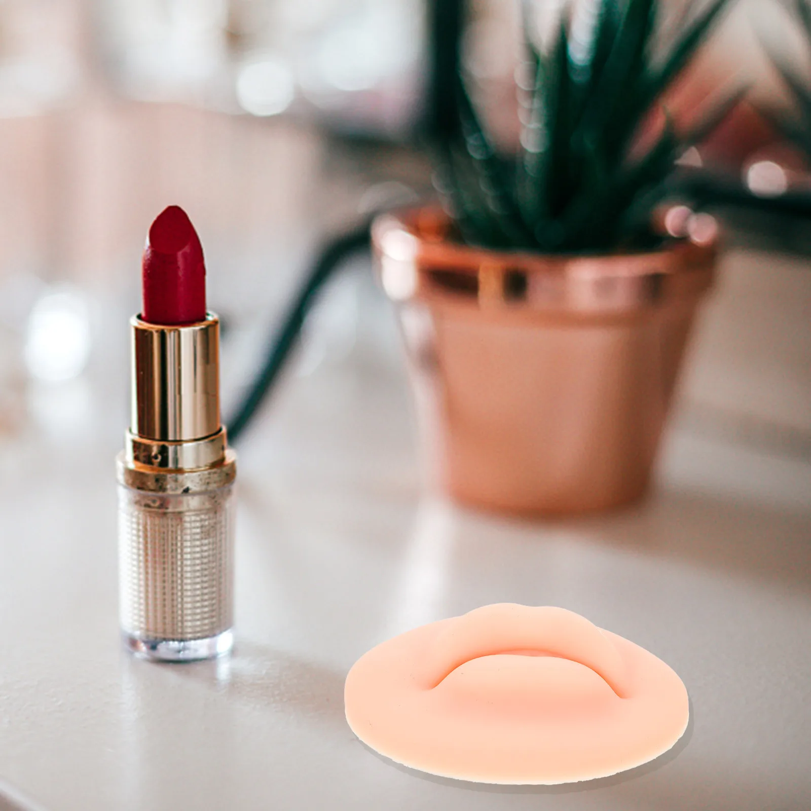 

Silicone 5d Practice Skin Mold Thick High-Class Silicone Makeup Practice Tool for Beginners Professionals Makeup Training Mold